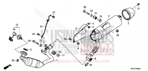 SILENCIEUX D'ECHAPPEMENT CTX700AE de 2014